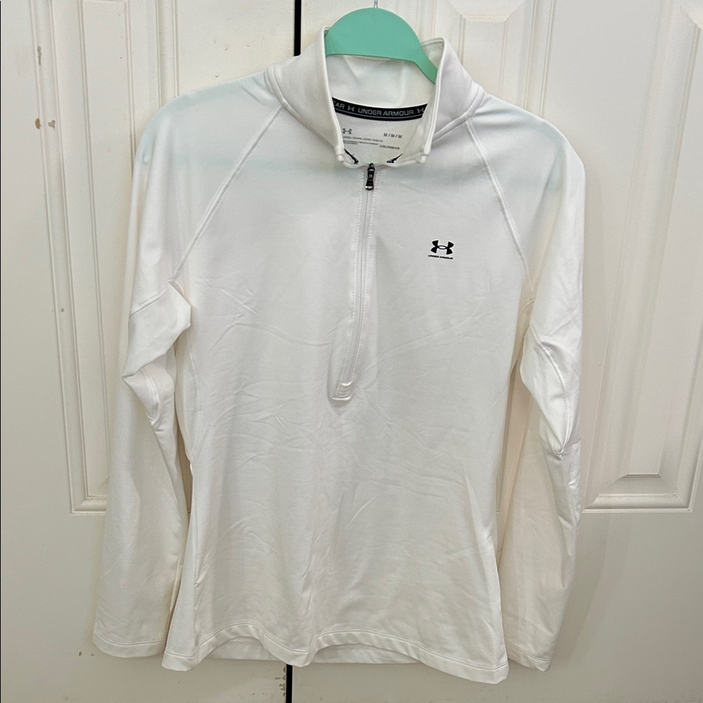 Under Armour Women’s White Quarter Zip Pullover